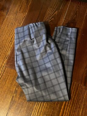 Gray Maurice’s Windowpane Dress Pants